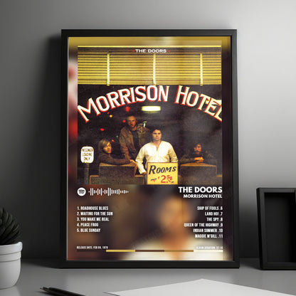 The Doors "Morrison Hotel" Album Cover Poster - with Complete Tracklist