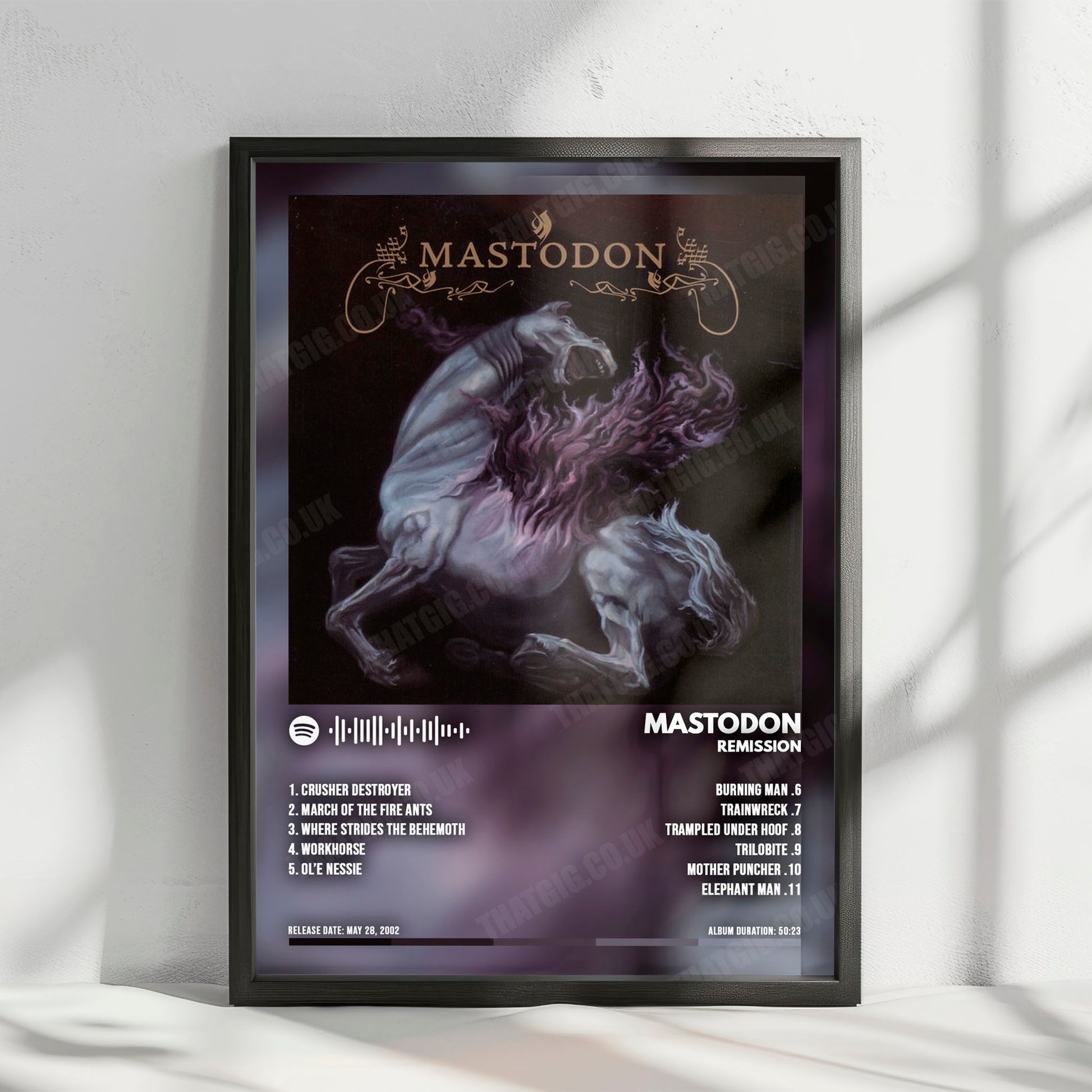 Mastodon "Remission" Album Cover Poster - with Complete Tracklist