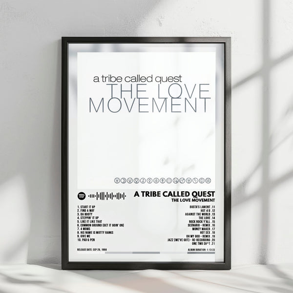 A Tribe Called Quest "The Love Movement" Album Cover Poster - with Complete Tracklist