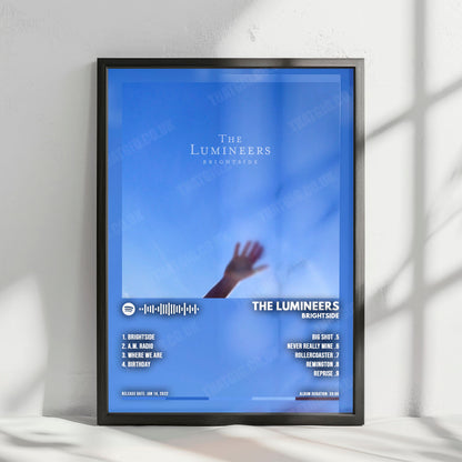 The Lumineers "BRIGHTSIDE" Album Cover Poster - with Complete Tracklist
