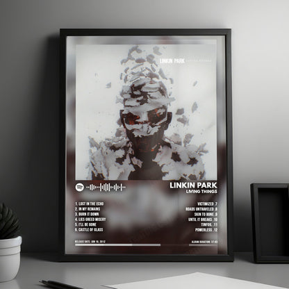 Linkin Park "Living Things" Album Cover Poster - with Complete Tracklist