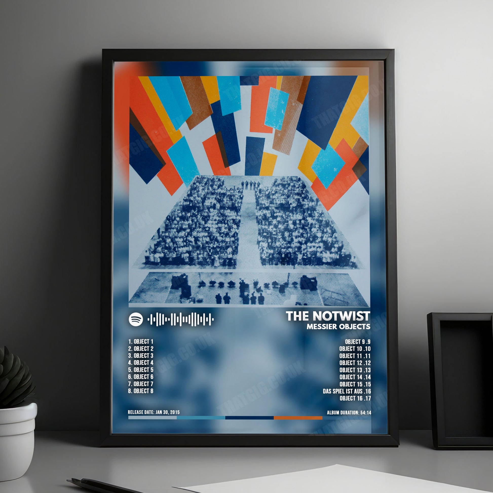The Notwist "Messier Objects" Album Cover Poster - with Complete Tracklist